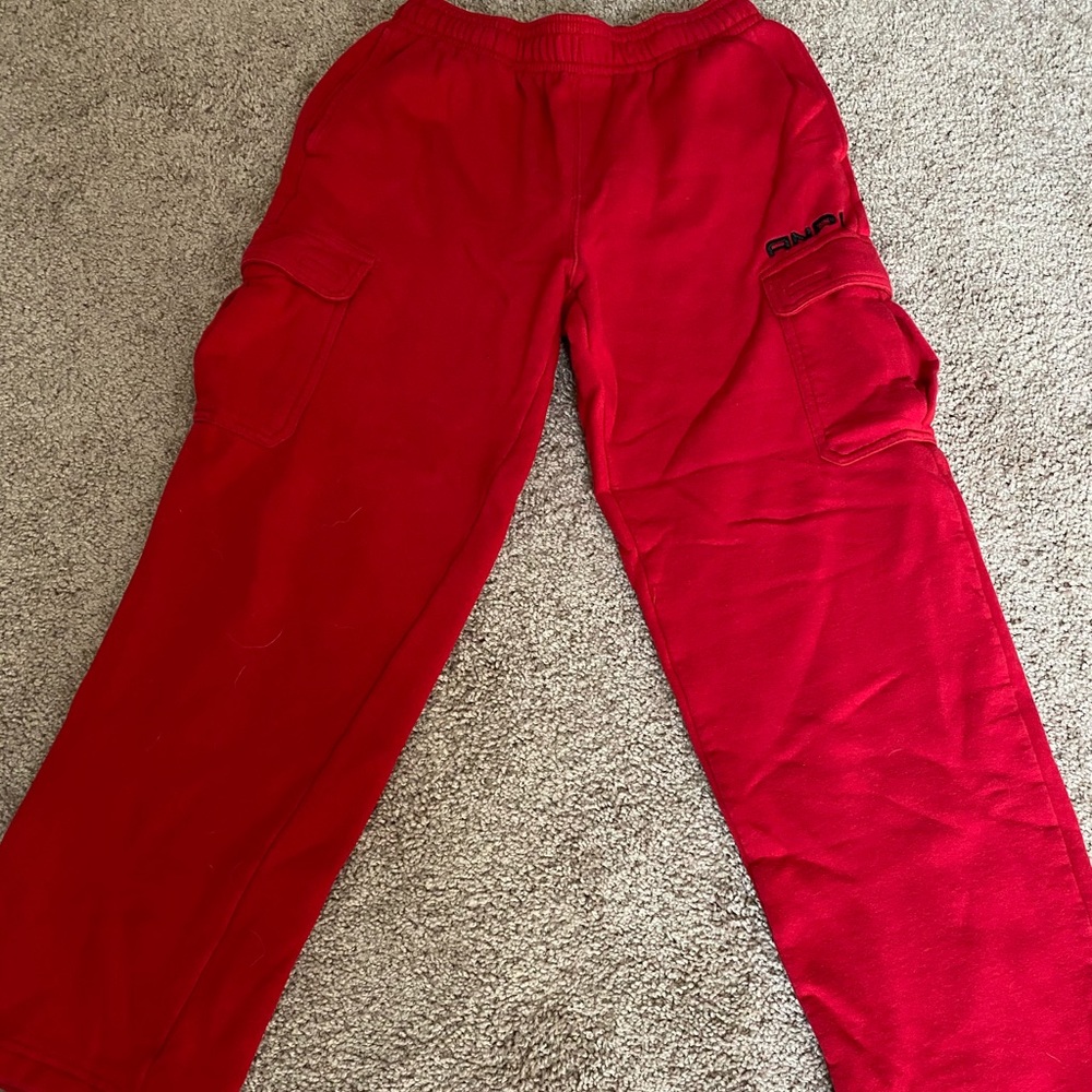 AND1 Red sweatpants.